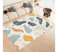 Tappeti Salotto Imitazione Cashmere 100x150 cm Stampa Irregolare Colorato Graffiti 3D Motivi Squisiti Tappeto Bagno Antiscivolo Lavabile Adatto a Corridoi Ville Classiche Angoli Lettura Moquette