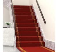 Tappeti. Scale interne autoadesive for anziani, bambini e animali domestici(Red,1m wide)