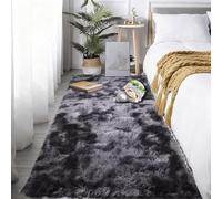 Tappeti Shaggy 250 x 280 cm Super Soffice e Soffice Che Carpet Cameretta Camera Bambini Grande Morbido e per La Camera, Grigio Scuro