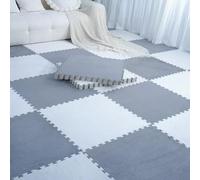 Tappeti Spessi, Soffici e a Pelo Lungo in Schiuma Eva, Lavabili e componibili, Ideali per Camera da Letto e Soggiorno, con Isolamento Acustico e Personalizzabili, Confezione da 10 Pezzi (30x