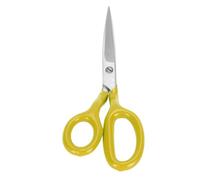 Tappeti tappeti ergonomici in acciaio inossidabile cesoie per paletti di applique per artigianato da casa 7,08 pollici (Giallo)