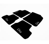 Tappeti Tappetini Artigianali per Citroen DS3 (2010 - 2014) su misura Ricamati