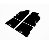 Tappeti Tappetini Artigianali per Peugeot 106 su misura Ricamati