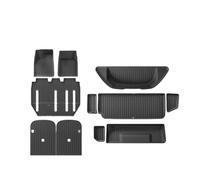 Tappeti Tappetini Auto Per Tesla Per Modello Per X 2022-2025 Tappetini Per Auto TPE Rilievi Piede Tappetino Per Bagagliaio Anteriore Posteriore(7 seat 12pcs)