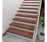 Tappeti. Tappetini autoadesivi for scale, tappetini for gradini da interno, tappetini di sicurezza for scale, confezione da 15 for anziani e animali domestici(Coffee,15PCS)