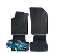 TAPPETI - TAPPETINI IN GOMMA 3D NERI PER CITROEN - DS DS3 DAL 2010 AL 2019
