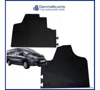 TAPPETI - TAPPETINI IN GOMMA 3D NERI PER CITROEN JUMPY II VAN DAL 2007 al 2016