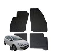 TAPPETI - TAPPETINI IN GOMMA 3D NERI PER FIAT PUNTO EVO DAL 2009 IN POI