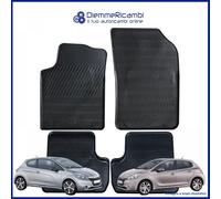 TAPPETI - TAPPETINI IN GOMMA 3D NERI PER PEUGEOT 208 3 e 5 Porte DAL 2012 A 2019