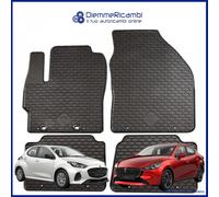 TAPPETI - TAPPETINI IN GOMMA 3D TPE NERI PER MAZDA 2 Hybrid dal 2021 in poi