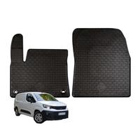 TAPPETI - TAPPETINI IN GOMMA 3D TPE NERI PER PEUGEOT Partner III van dal 2018 in poi ->