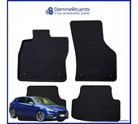 TAPPETI - TAPPETINI IN GOMMA 3D TPE NERI PER SEAT LEON 3+5 porte DAL 2012 > 2021