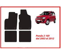 tappeti tappetini per fiat panda 2 169 su misura auto 4 pezzi kit battitacco