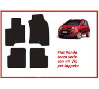tappeti tappetini per fiat panda 3 1 fix su misura auto 4 pezzi kit moquette