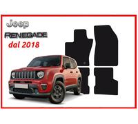 tappeti tappetini per Jeep Renegade dal 2018 moquette set 4 pezzi kit su misura