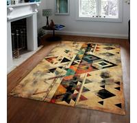 Tappeti vintage da fattoria Tappeto rustico azteco antiscivolo per tavolo da pranzo da camera da letto Tappeto estetico lavabile per la decorazione della casa del soggiorno 100x150cm