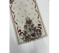 TAPPETIK Tovaglie e runner NATALIZI in cotone e poliestere DISEGNI VARI ottima idea regalo (Alberello, 45x140 cm)