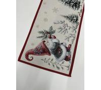 TAPPETIK Tovaglie e runner NATALIZI in cotone e poliestere DISEGNI VARI ottima idea regalo (Gnometti, 45x140 cm)