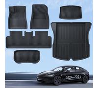 Tappetini 6 Pz per Tesla Model 3 2024-2025 Tappetini Tutte Le Stagioni 3D Con
