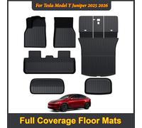 Tappetini a copertura totale per Tesla Model Y Juniper 2025 2026 Tappeti a doppio strato per tutte le stagioni Tappetino per bagagliaio integrato Cargo Liner