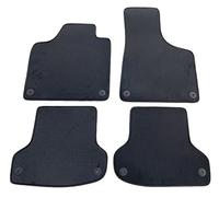 Tappetini A3 8P e Sportback 8PA 2003-2012 in Velluto Premium Grigio Scuro/Antracite, bordatura Grip, su misura con bottoni di ancoraggio