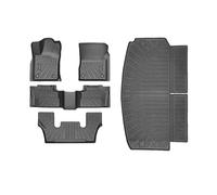 Tappetini Abitacolo Per Dodge Per Durango 2016-2024 6/7 Posti Tappetini Per Auto TEP Impermeabili Per Tutte Stagioni Antiscivolo(6 seat-6pcs)