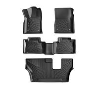 Tappetini Abitacolo Per Dodge Per Durango 2016-2024 6/7 Posti Tappetini Per Auto TEP Impermeabili Per Tutte Stagioni Antiscivolo(7 seat-4pcs)