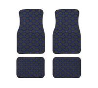 Tappetini Abitacolo Tappetini Universali Per Auto In Pelle 4 Pezzi Tappetini Per Auto Set Completo Anteriore Posteriore Impermeabile Accessori Per Tappeti Auto Interni Tappeti Auto(Colore:Black Blue)