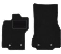 Tappetini Anteriori in Velluto Nero per Jaguar XF I 4WD X250 2007-2015