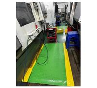 Tappetini antifatica Tappetino industriale antifatica da 20 mm di spessore | Allevia dolore schiena e gambe, adatto a garage, cucina, fabbrica, ufficio, magazzino(Green-Yellow,60x90cm)