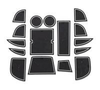 Tappetini Antiscivolo Gomma Per Mazda CX-5 CX5 CX 5 2013 2014 16 Pezzi Accessorio Per Decorazione Interna Tappetino In Gomma Per Fessura Cancello Porta Antiscivolo Tazza(Bianco)