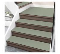 Tappetini antiscivolo in diatomite per scale, per bambini e anziani, colore verde chiaro, 24 x 70 cm, ideali per cucina e cantina.