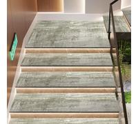 Tappetini antiscivolo per gradini in legno, 15 pezzi, 22 x 55 cm, antiscivolo, resistenti, per la protezione del pavimento e la decorazione della casa