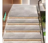 Tappetini antiscivolo per gradini in legno, 26 x 75 cm, antiscivolo, resistenti, sicuri ed eleganti, per la sicurezza domestica.