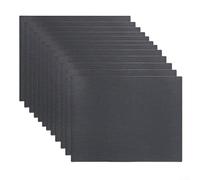 Tappetini antiscivolo per mensole e armadi, 45 x 30 cm, per mobili da cucina, confezione da 12, colore nero, in EVA con trama punteggiata, tagliati per adattarsi a mensole, cassetti e frigoriferi