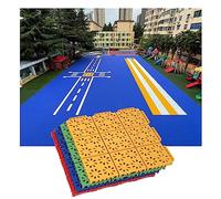 Tappetini antiscivolo per pavimenti, ad incastro, Piastrelle for pavimenti sportive impermeabili for esterni da 25 cm for asilo, Piastrelle for pavimenti modulari ad incastro, Resistente alle intemper