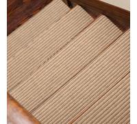 Tappetini antiscivolo per scale, confezione da 16 tappetini grigi con retro automatico, per interni, in legno, sicurezza per bambini, anziani e animali domestici, riutilizzabili, lavabili, decorazione