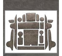 Tappetini antiscivolo Porta In Pelle Slot Mat Cortex Portabicchieri Sottobicchiere Dell'acqua Accessori Per La Conservazione Per Hyundai Per SantaFe 2023 2024(Titanium)