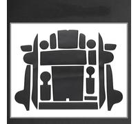 Tappetini antiscivolo Porta In Pelle Slot Mat Cortex Portabicchieri Sottobicchiere Dell'acqua Accessori Per La Conservazione Per Hyundai Per SantaFe 2023 2024(Nero)