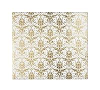 Tappetini Asciugapiatti, Vintage Elegante Oro Bianco Chic Floreale Damasco Assorbente Scolapiatti Tappetino Tappetino Lavello Pad 41X46 CM