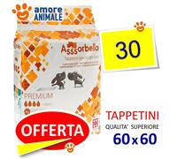 Tappetini igienici Premium Ferribiella: 60x60 cm - 30 pezzi