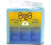 Tappetini Assorbenti Cane 60x60 cm (40 Pezzi) - Traversine Igieniche Premium Antiodore e Super Assorbenti - Pet Training Pads per Cuccioli, Cani e Animali Domestici - Petafari