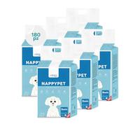 Tappetini Assorbenti per Cani e Cuccioli 60x60 cm Ultra Assorbenti, Igienici e Impermeabili con Design a 5 Strati e Strisce Adesive Ideali per Addestramento, Confezione da 180 Pezzi