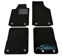 Tappetini Audi A2 dal 1999-2005 dal Audi A2 dal 1999-2005 Su Misura, Nero | Tappetini Auto con Moquette Nero, Battitacco in Gomma Rinforzata, Fissaggio a Bottone, Antiscivolo