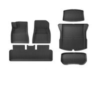 Tappetini Auto Antiscivolo Per Tesla Per Model 3 Highland 2024 All Weather Front Rear Cargo Liner Tappetino Impermeabile Accessori Tappetini abitacolo(6 pezzi con guida a sinistra)
