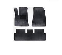 Tappetini Auto Antiscivolo Per Tesla Per Modello 3 2017-2022 Tappetini Pannello Poggiapiedi Set Moquette Retro Modanatura Tappetini abitacolo(NERO 1)