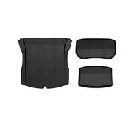 Tappetini Auto Antiscivolo Per Tesla Per Modello 3 2024 Highland Liner Tappetino Impermeabile Per Bagagliaio TPE Timone Sinistro/destro Tappetini abitacolo(3pcs back sets)