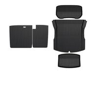 Tappetini Auto Antiscivolo Per Tesla Per Modello 3 2024 Highland Liner Tappetino Impermeabile Per Bagagliaio TPE Timone Sinistro/destro Tappetini abitacolo(4pcs back LHD)