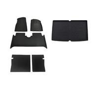Tappetini auto antiscivolo per tutte stagioni Tappetini Per Auto Per BYD Per Dolphin 2022 2023 Set Completo Tappetino Antiscivolo Tutte Le Stagioni Tappetino Schienale Bagagliaio RHD Set completo(Nero