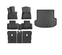 Tappetini auto antiscivolo per tutte stagioni Tappetini Per Auto Per Genesis G80 G70 5 6 7 Posti Set Completo Tappetino Tutte Le Stagioni Protezione Bagagliaio Fodera Schienale Tappetino Set completo(